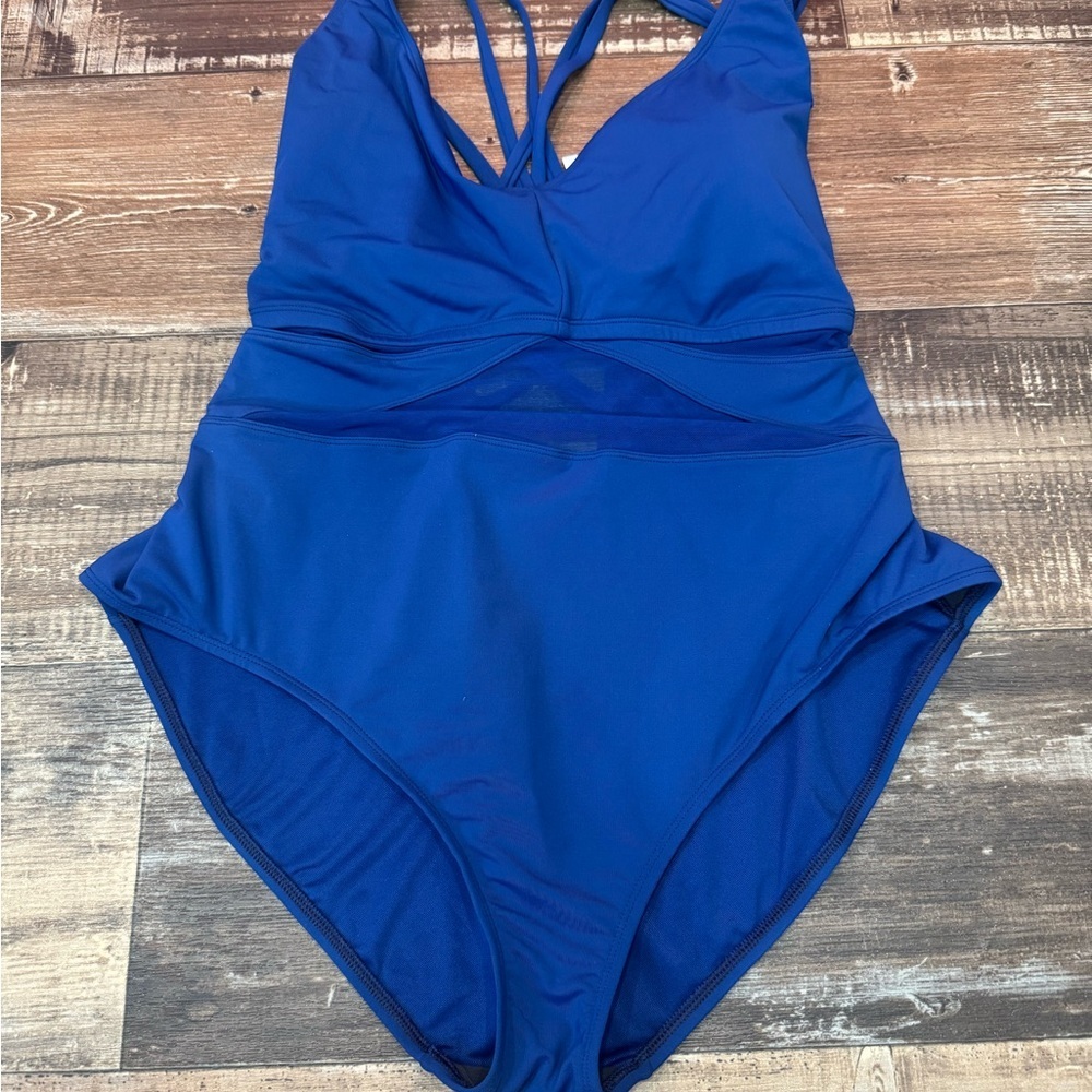 Bleu Rod Beattie Blue One Piece Swimsuit